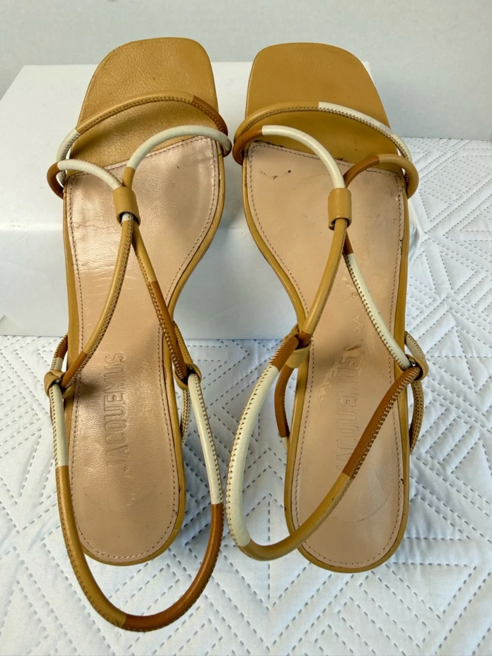 Jacquemus Les Sandales Olbia Leather Slingback Sandals Size 40 - Picture 8 of 16